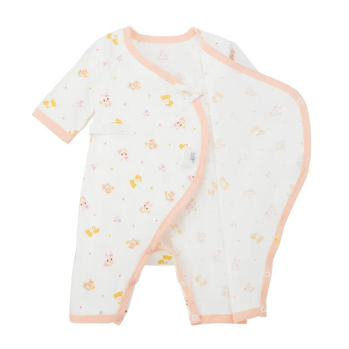 미키하우스 티셔츠 일본 유아 신생아 바디수트 아기 퓨어 베일 밀링 콤비올 2컬러