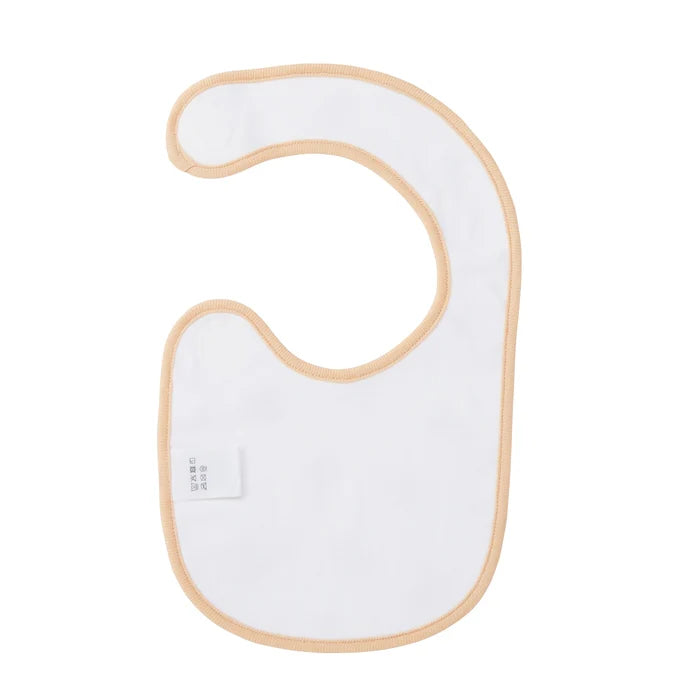 미키하우스 턱받이 일본 유아 신생아 베어무늬 심플 패스너