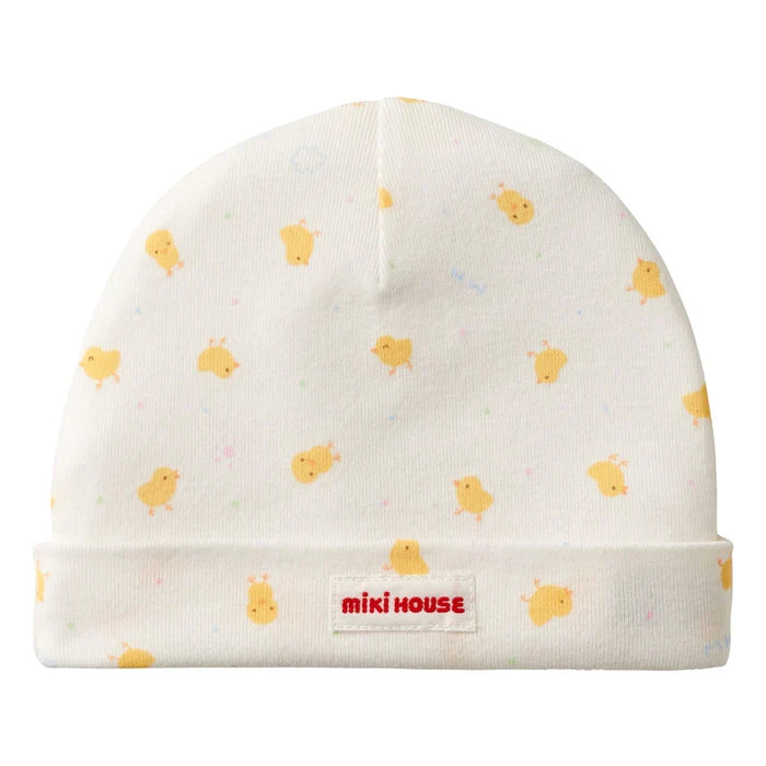 미키하우스 모자 일본 키즈 아기 비니 스마일 병아리 후드