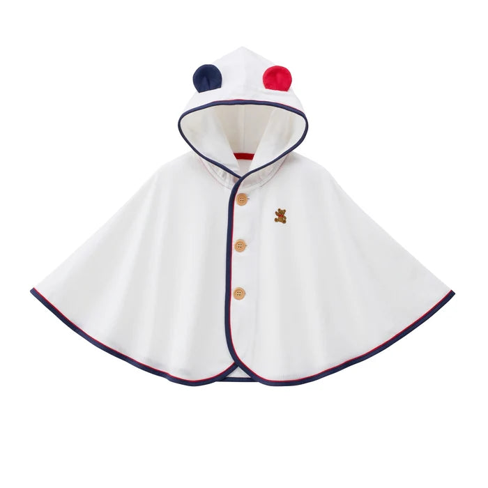 Mickey House Kids' Cape Japanese Infant Cape Poncho Baby Outerwear Kuma Ear Design 