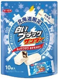 유라쿠 블랙썬더 미니바 일본 초콜릿 초코바 훗카이도 화이트 10개입 160g