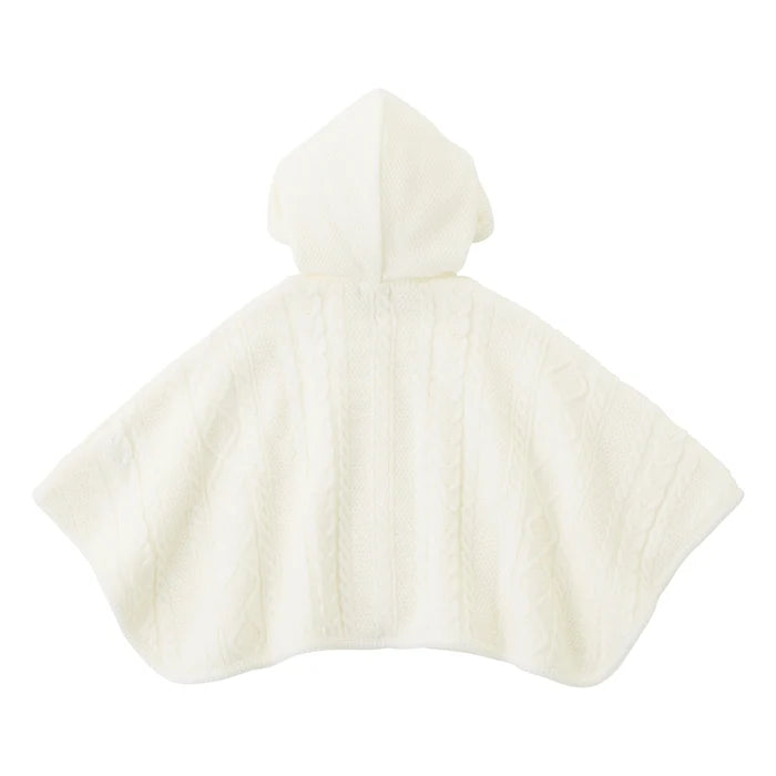 미키하우스 망토 일본 키즈 유아 니트 케이프 케이블  3컬러