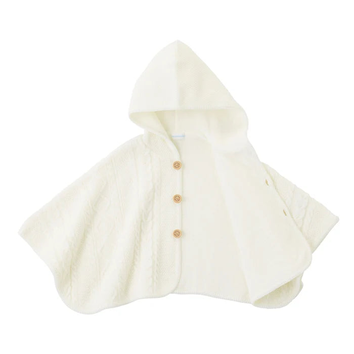 미키하우스 망토 일본 키즈 유아 니트 케이프 케이블  3컬러