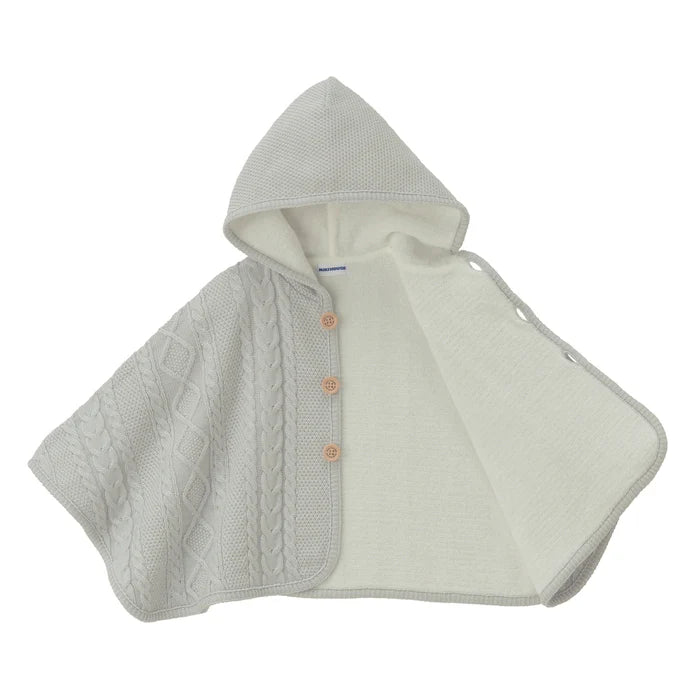 미키하우스 망토 일본 키즈 유아 니트 케이프 케이블  3컬러