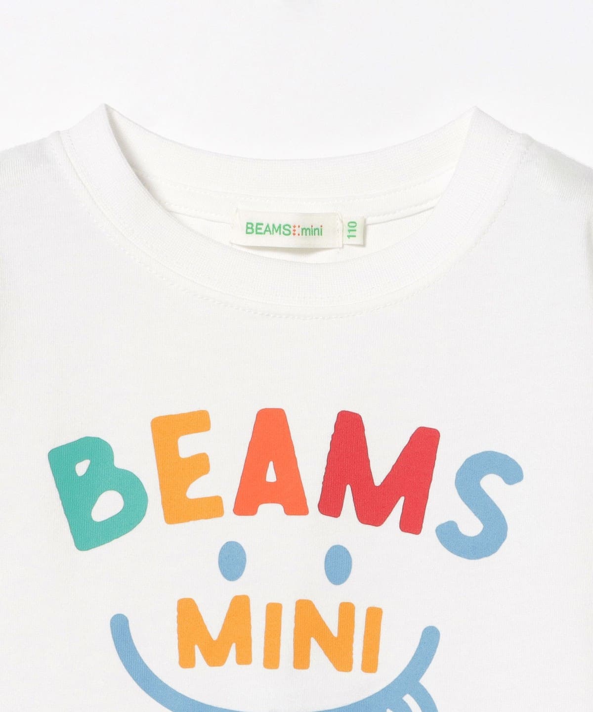 빔즈 키즈 티셔츠 일본 BEAMS 반팔티 스마일 로고 프린트 4컬러