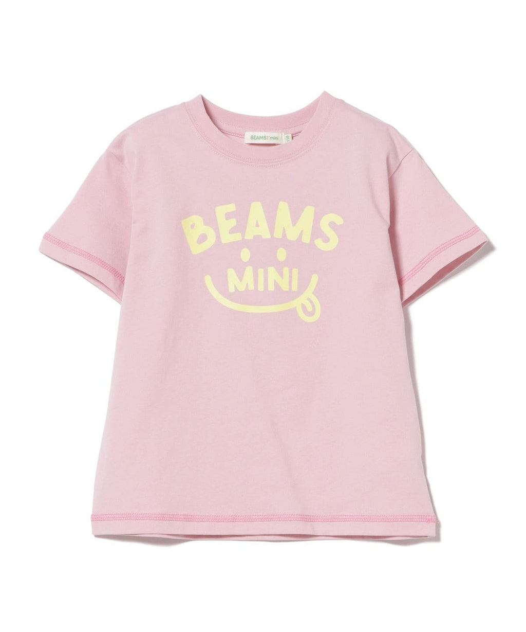 빔즈 키즈 티셔츠 일본 BEAMS 반팔티 스마일 로고 프린트 4컬러
