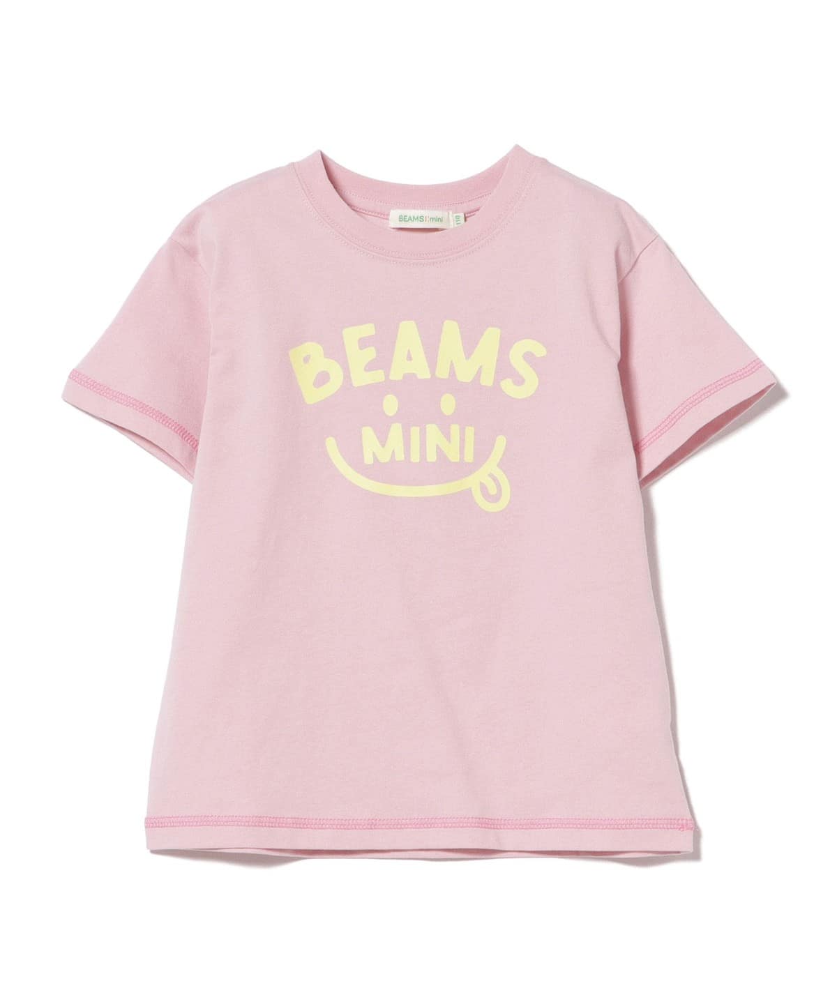 빔즈 키즈 티셔츠 일본 BEAMS 반팔티 스마일 로고 프린트 4컬러
