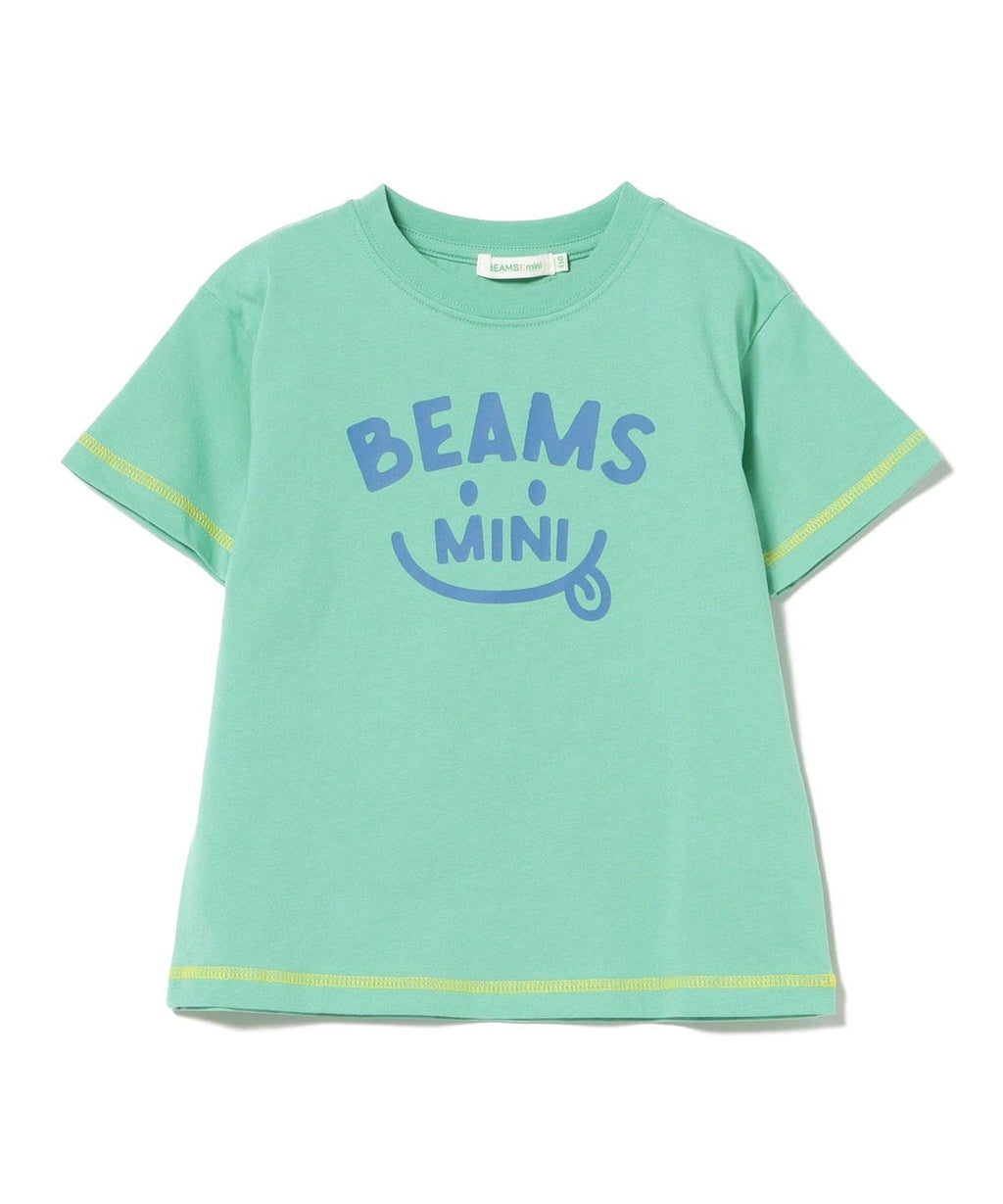 빔즈 키즈 티셔츠 일본 BEAMS 반팔티 스마일 로고 프린트 4컬러