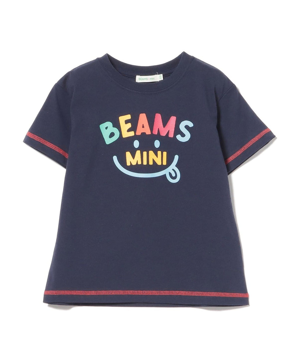 빔즈 키즈 티셔츠 일본 BEAMS 반팔티 스마일 로고 프린트 4컬러