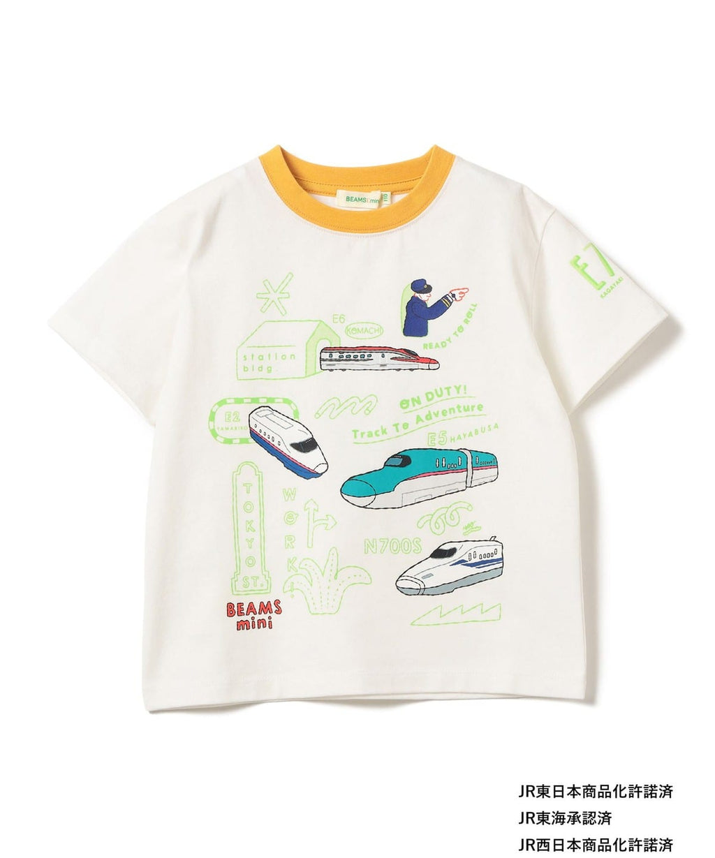빔즈 키즈 티셔츠 일본 BEAMS 반팔티 JR 신칸센 프린트 3컬러