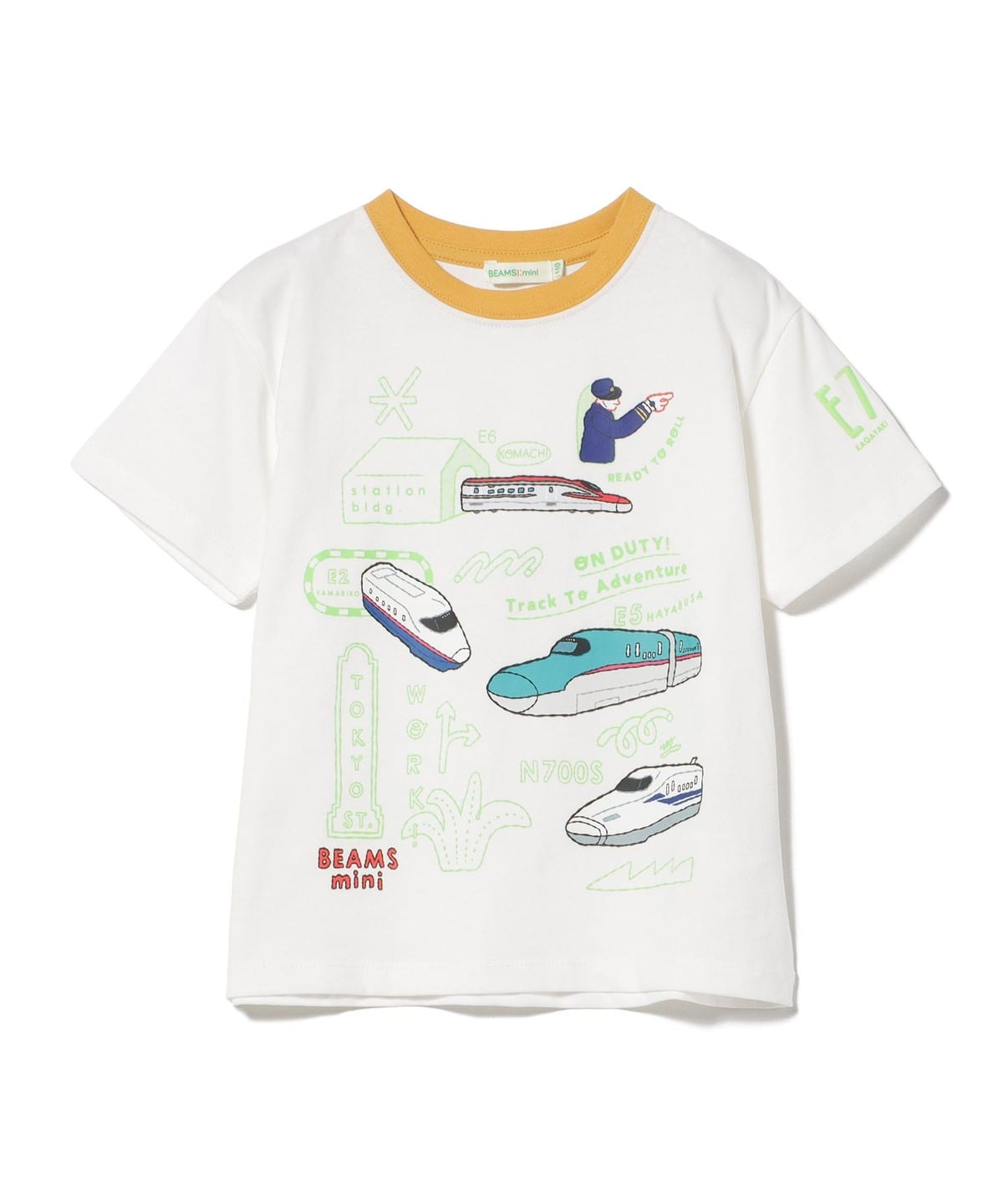 빔즈 키즈 티셔츠 일본 BEAMS 반팔티 JR 신칸센 프린트 3컬러