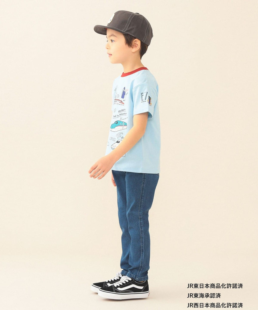빔즈 키즈 티셔츠 일본 BEAMS 반팔티 JR 신칸센 프린트 3컬러