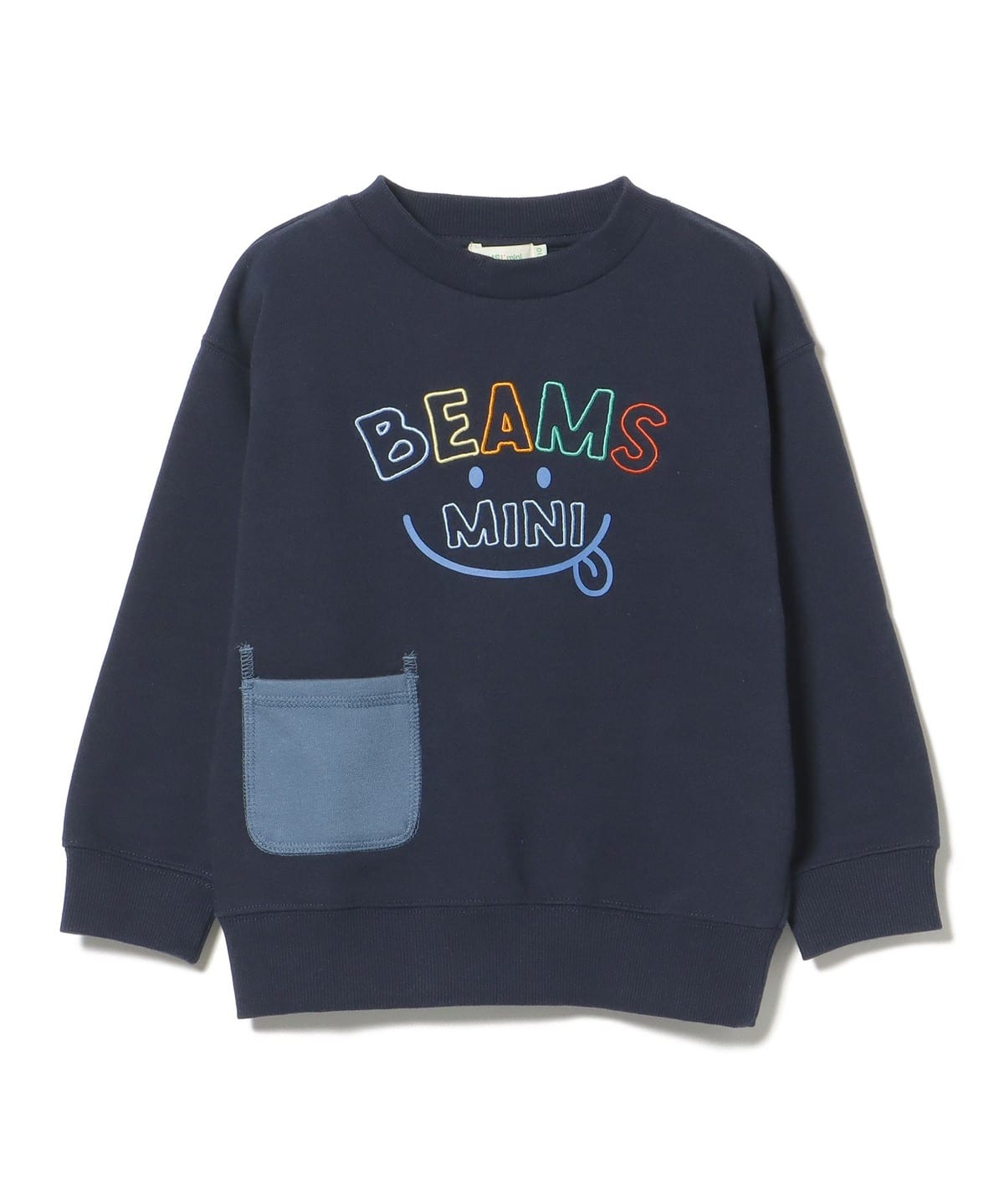빔즈 키즈 티셔츠 일본 Beams 유아 맨투맨 스마일 자수 3컬러