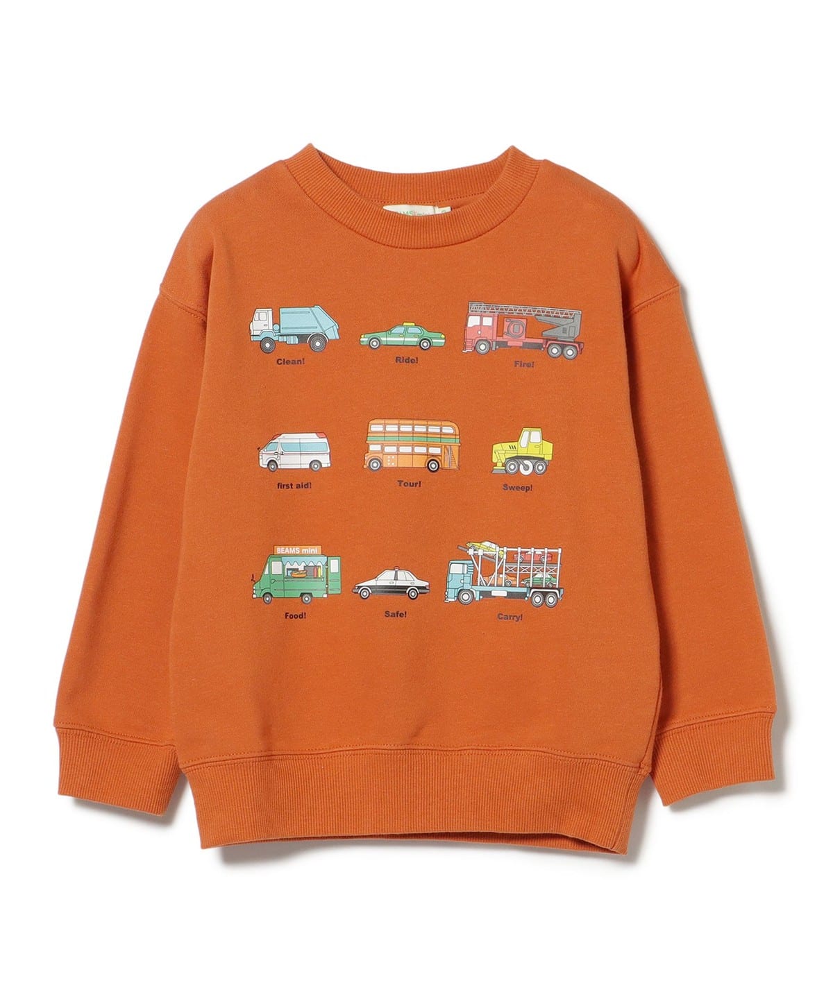 빔즈 키즈 티셔츠 일본 Beams 유아 맨투맨 자동차 프린트 긴팔티 3컬러