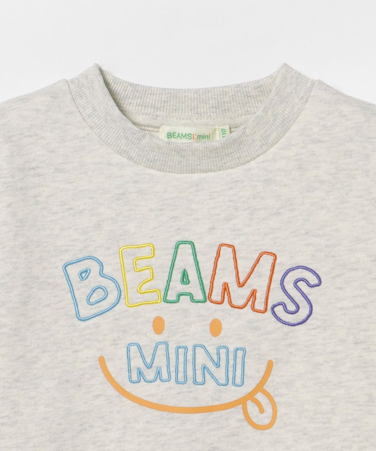 빔즈 키즈 긴팔 일본 미니 BEAMS 아동복 스마일 자수 맨투맨 티셔츠 4컬러