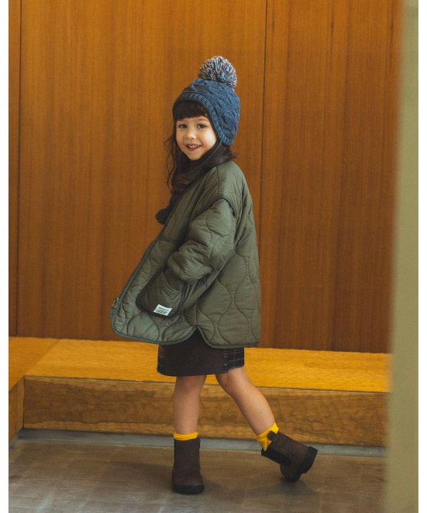 빔즈 키즈 자켓 일본 Beams 유아 퀼트 지퍼 코트 2컬러