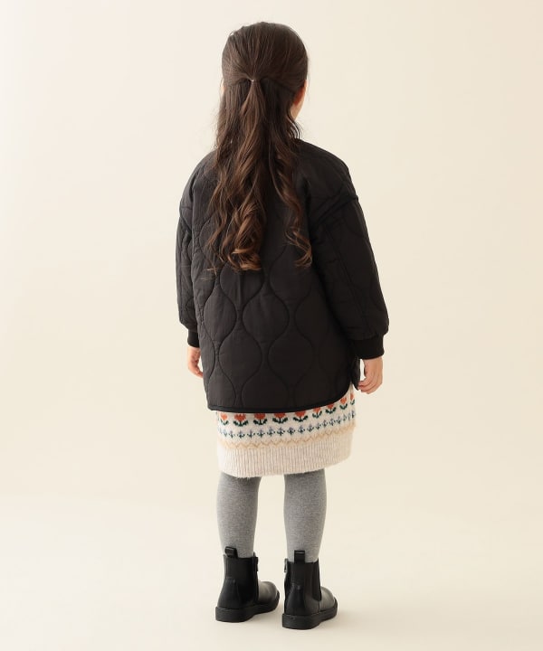 빔즈 키즈 자켓 일본 Beams 유아 퀼트 지퍼 코트 2컬러