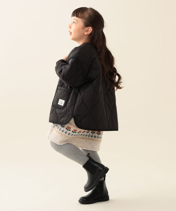 빔즈 키즈 자켓 일본 Beams 유아 퀼트 지퍼 코트 2컬러