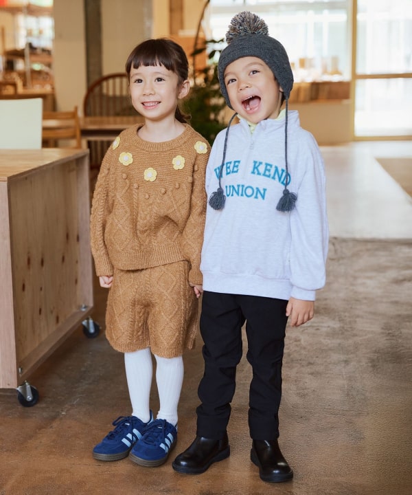 빔즈 키즈 바지 일본 Beams 유아 베이직 스트레치 팬츠 3컬러