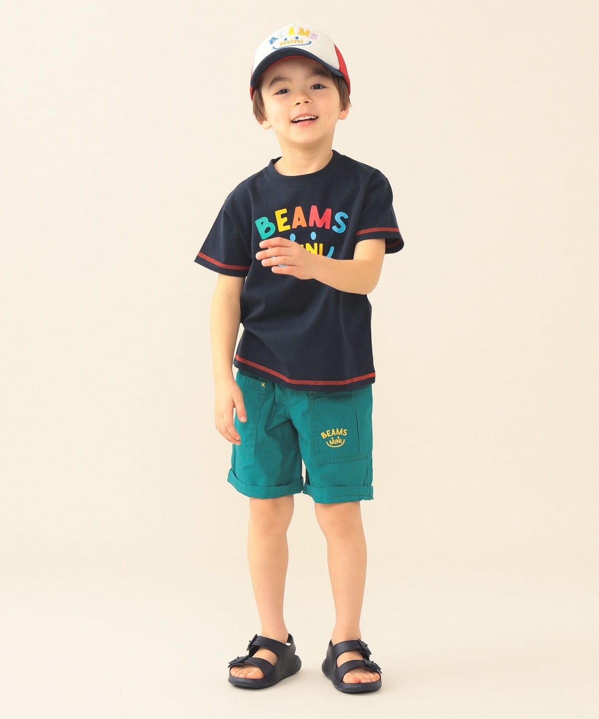빔즈 키즈 바지 일본 BEAMS 반바지 스마일 캠프 팬츠 4컬러
