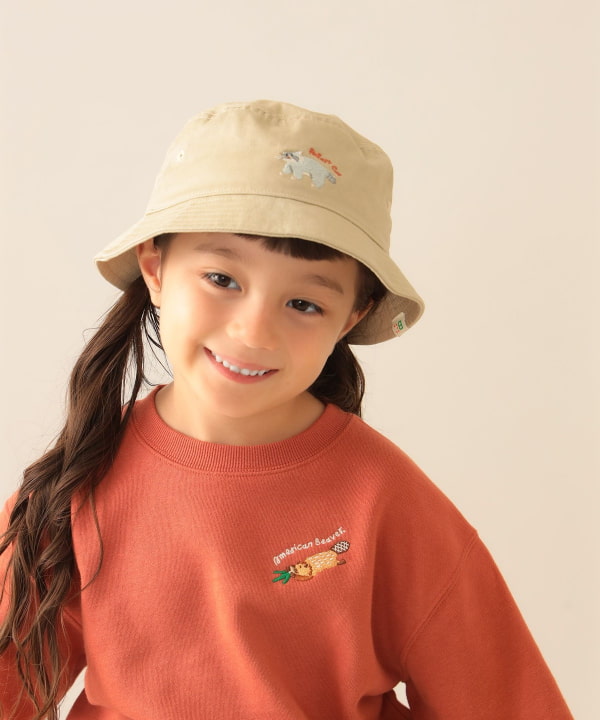 빔즈 키즈 모자 일본 버킷햇 나스 도부츠 왕국 콜라보 UV 타입 3컬러