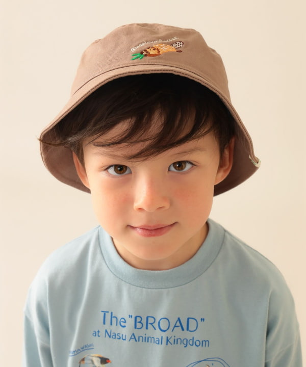 빔즈 키즈 모자 일본 버킷햇 나스 도부츠 왕국 콜라보 UV 타입 3컬러