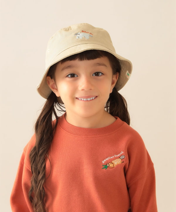 빔즈 키즈 모자 일본 버킷햇 나스 도부츠 왕국 콜라보 UV 타입 3컬러