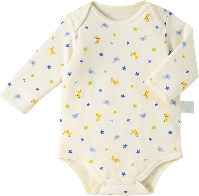 미키하우스 티셔츠 일본 신생아 바디수트 핫비스킷 긴팔 베이비 내의 2장 세트 2컬러