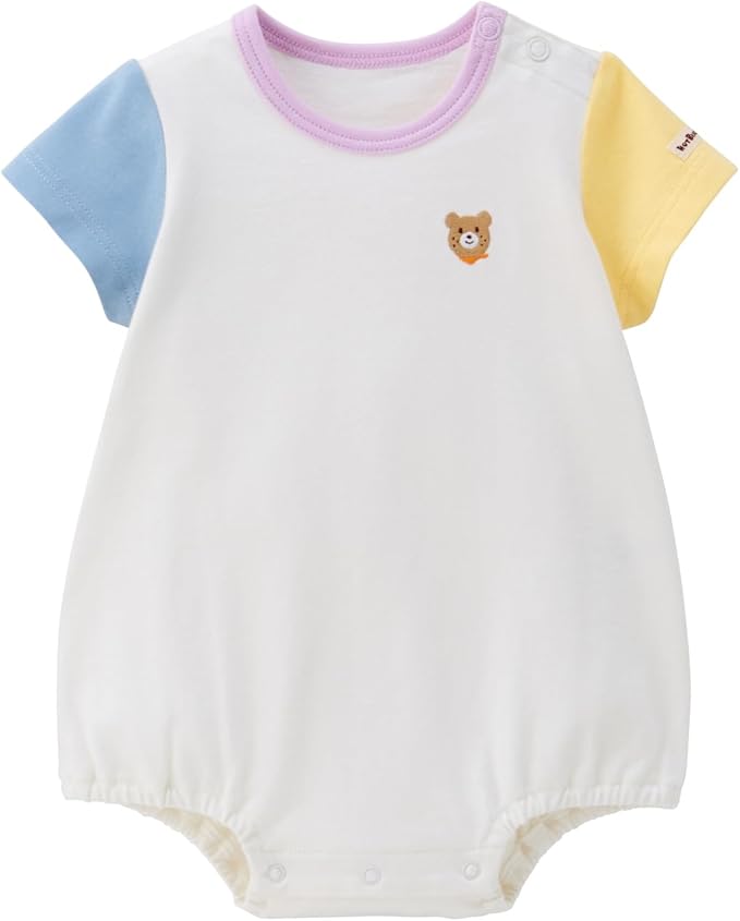 미키하우스 티셔츠 일본 바디수트 핫비스킷 신생아 아기 반팔 4컬러