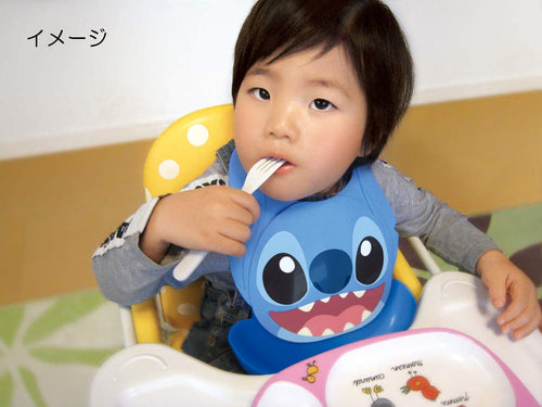 Disney Bib Japan Newborn Nishikikasei Lilo &amp; Stitch Silicone Infant 