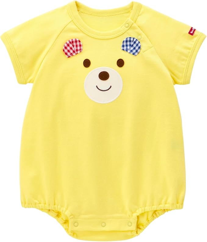 미키하우스 티셔츠 일본 바디수트 핫비스킷 신생아 아기 턱받이 세트