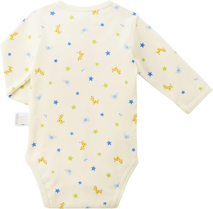 미키하우스 티셔츠 일본 신생아 바디수트 핫비스킷 긴팔 베이비 내의 2장 세트 2컬러