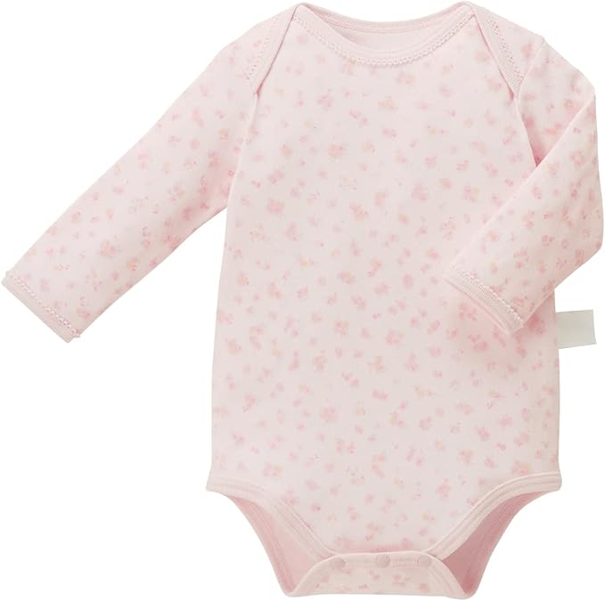 미키하우스 티셔츠 일본 바디수트 핫비스킷 신생아 아기 긴팔 2장 세트 핑크