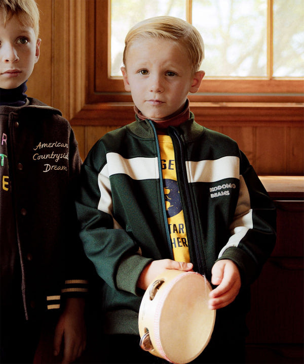 빔즈 키즈 자켓 일본 Beams 유아 트릭 저지 블루종 2컬러