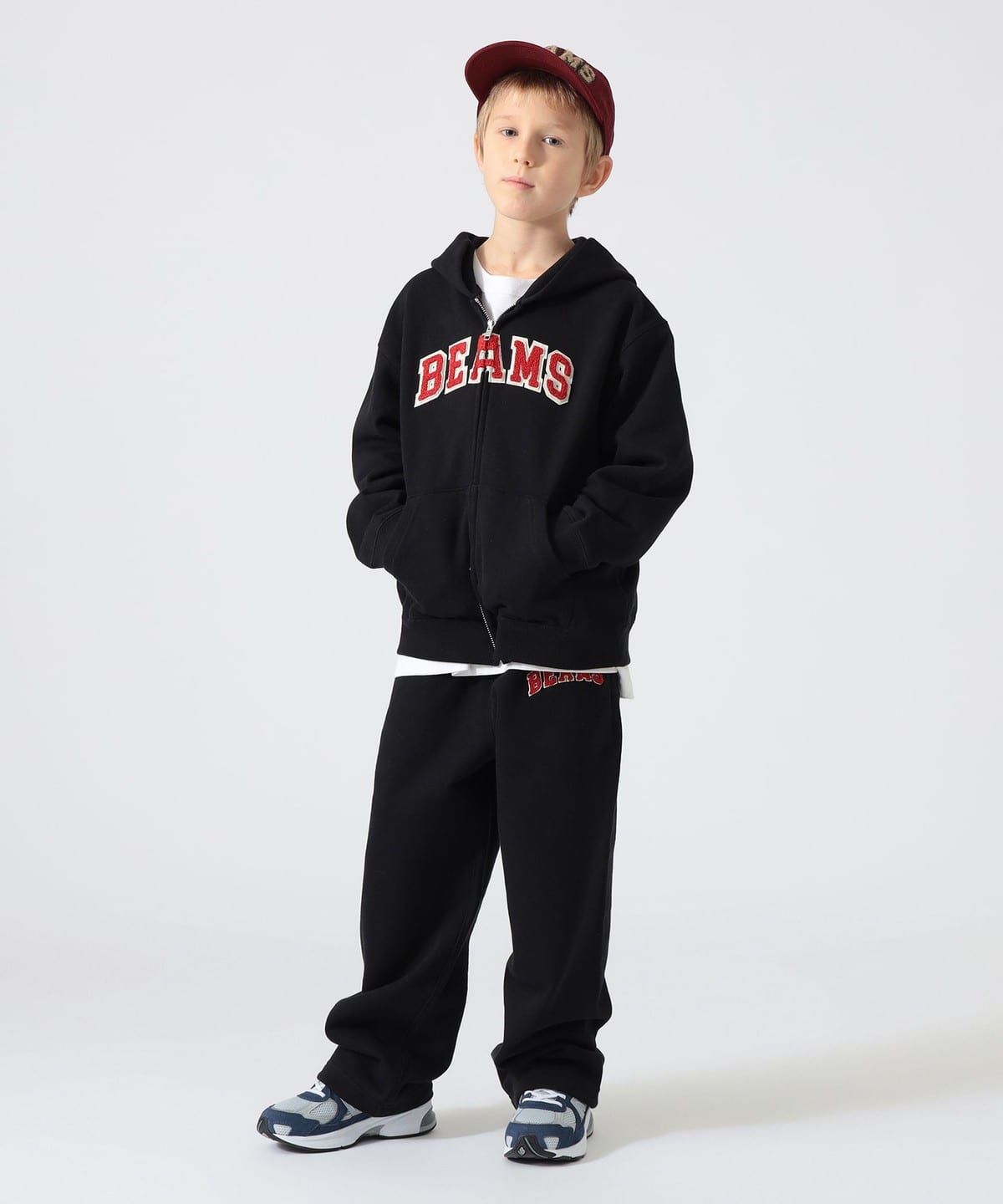 빔즈 키즈 후드집업 일본 미니 BEAMS 아동복 로고 베이직 자켓 3컬러