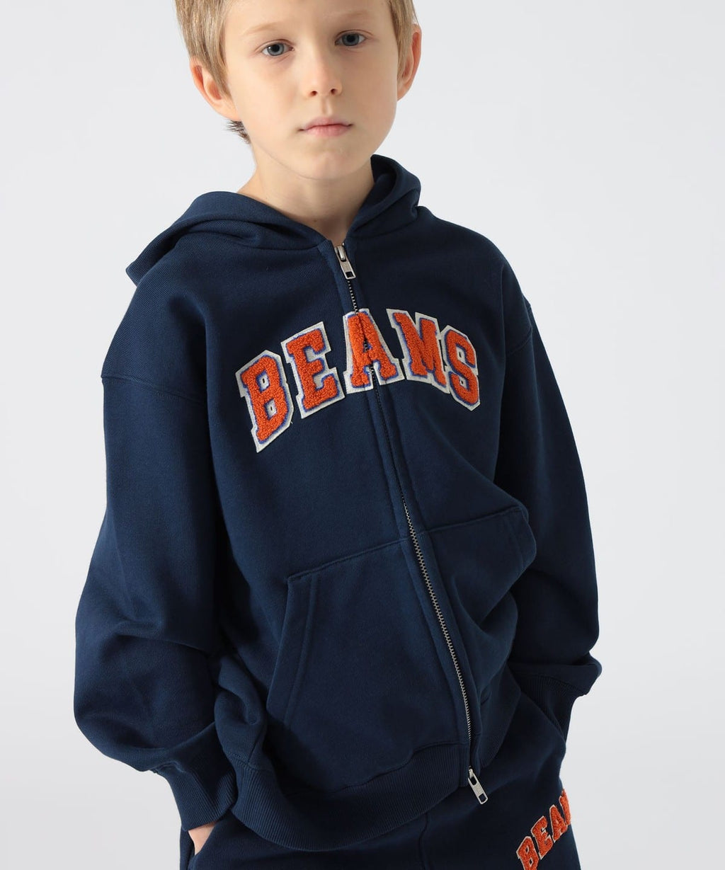 빔즈 키즈 후드집업 일본 미니 BEAMS 아동복 로고 베이직 자켓 3컬러