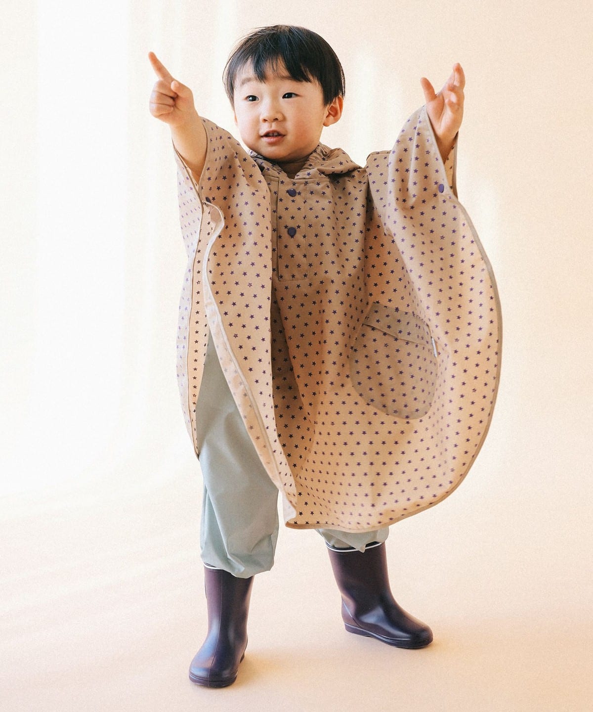 빔즈 키즈 우비 일본 BEAMS 레인코트 B무늬 8컬러 70~90cm