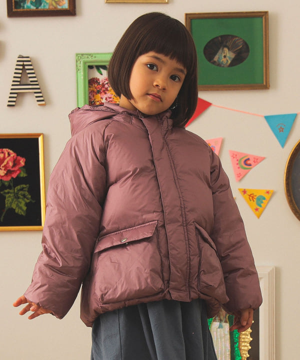 빔즈 키즈 패딩 일본 Beams 후드 다운 블루종 2025FW 3컬러