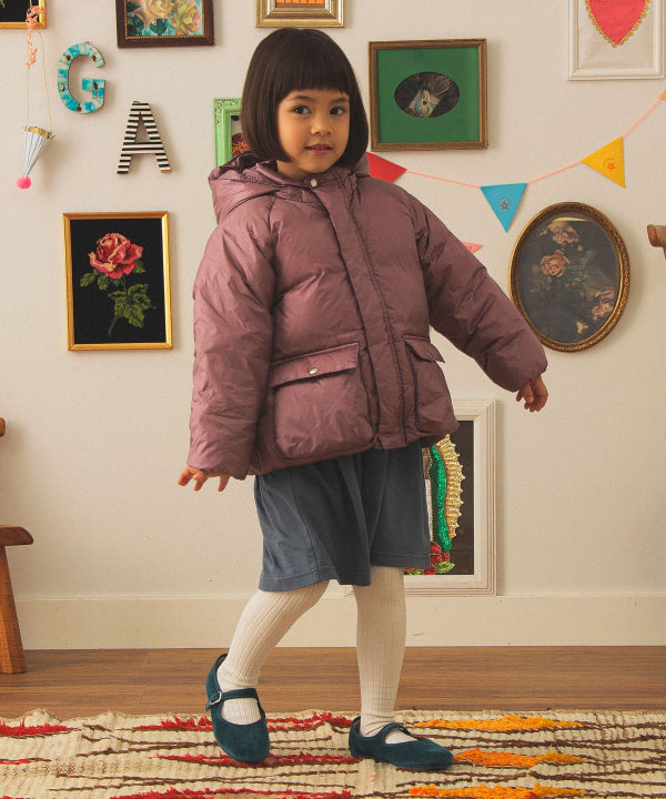 빔즈 키즈 패딩 일본 Beams 후드 다운 블루종 2025FW 3컬러