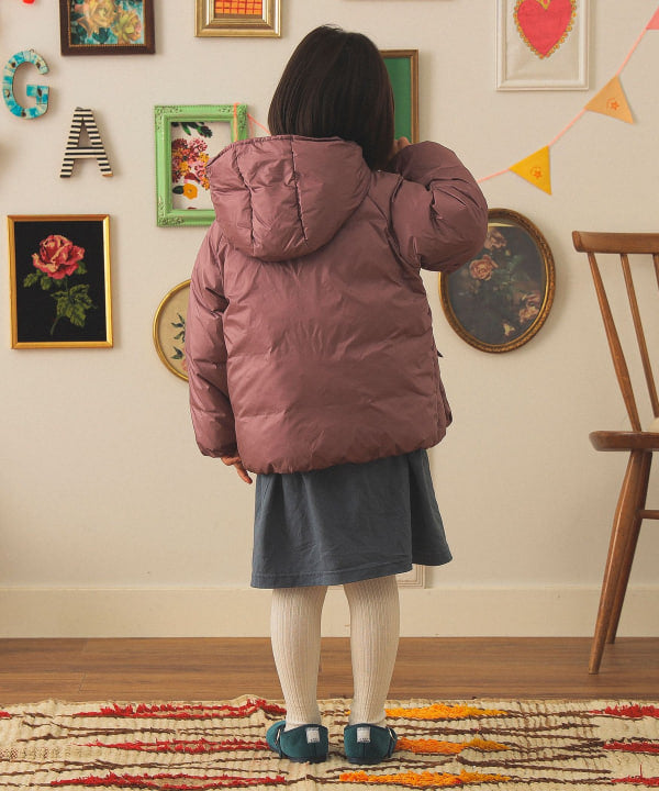 빔즈 키즈 패딩 일본 Beams 후드 다운 블루종 2025FW 3컬러