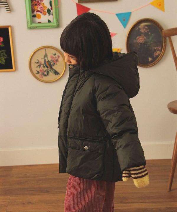 빔즈 키즈 패딩 일본 Beams 후드 다운 블루종 2025FW 3컬러