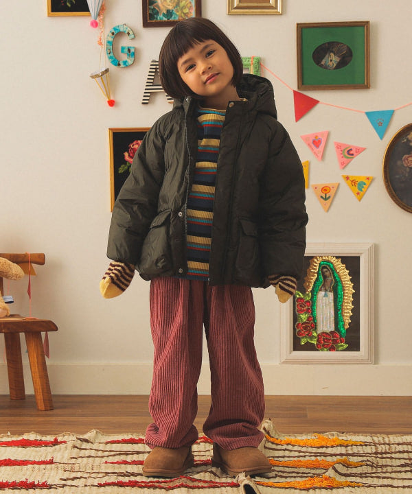 빔즈 키즈 패딩 일본 Beams 후드 다운 블루종 2025FW 3컬러