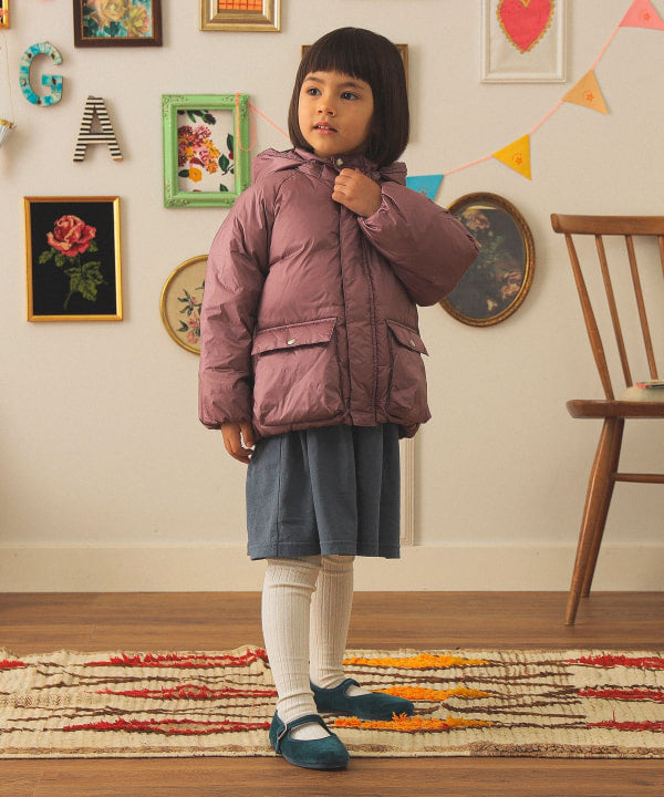 빔즈 키즈 패딩 일본 Beams 후드 다운 블루종 2025FW 3컬러