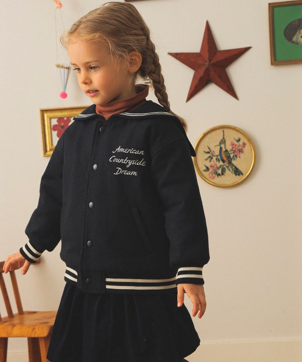 빔즈 키즈 자켓 일본 Beams 유아 세일러 컬러 블루종 2컬러