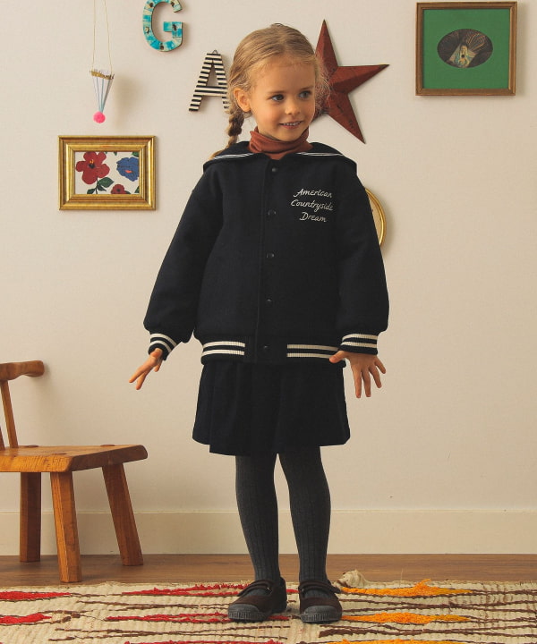 빔즈 키즈 자켓 일본 Beams 유아 세일러 컬러 블루종 2컬러