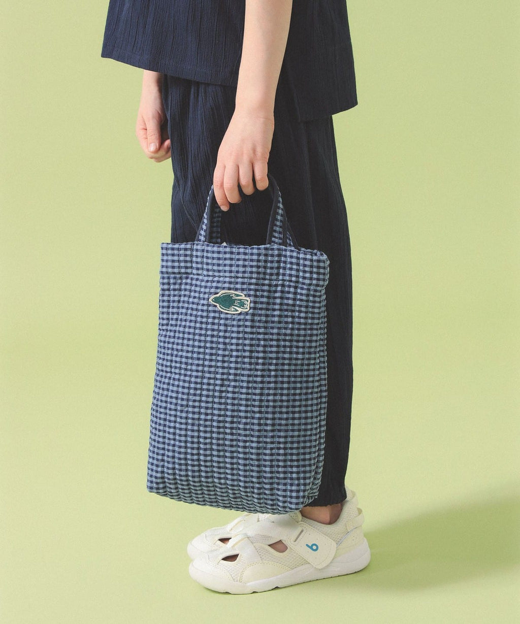 빔즈 키즈 가방 일본 Beams 유아 숄더백 퀄트 깅엄체크 무늬 2컬러