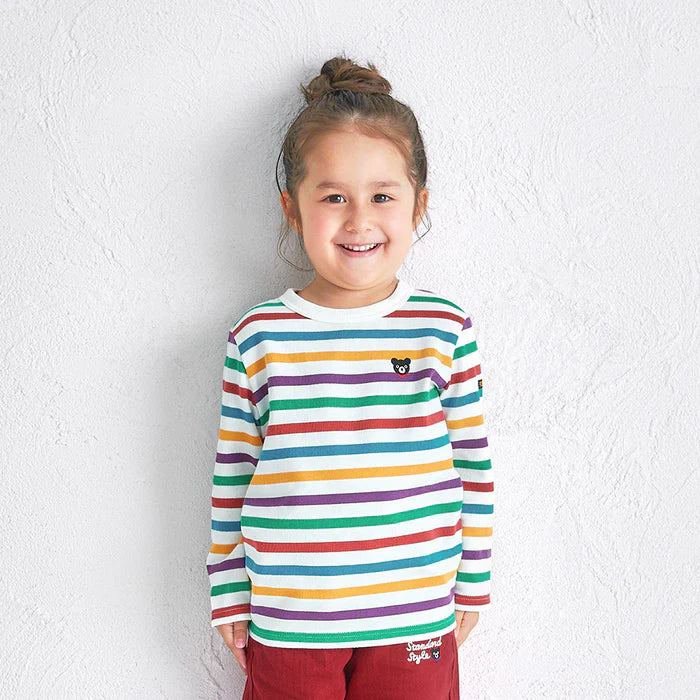 미키하우스 티셔츠 일본 키즈 긴팔 더블비 베이직 베어3컬러