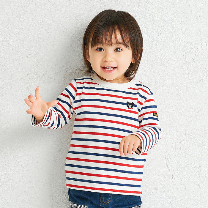 미키하우스 티셔츠 일본 키즈 긴팔 더블비 베이직 베어3컬러