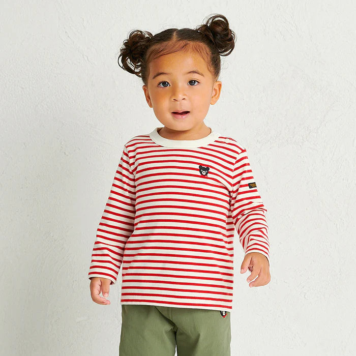 미키하우스 티셔츠 일본 키즈 긴팔 스트라이프 디자인 4컬러