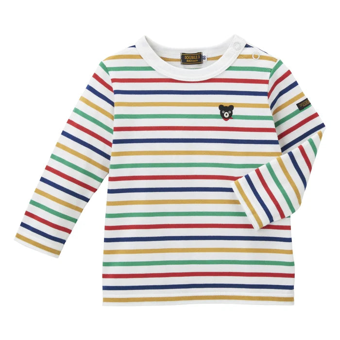 미키하우스 티셔츠 일본 키즈 긴팔 스트라이프 디자인 4컬러